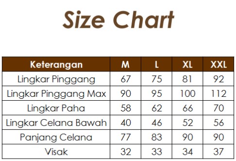 Size Chart Carren